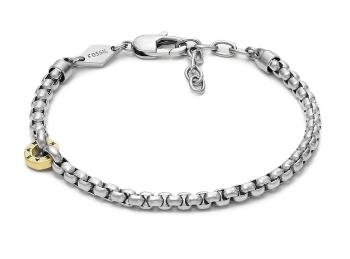 Fossil Brățară bicoloră din oțel pentru bărbați Sawyer JOF00945998