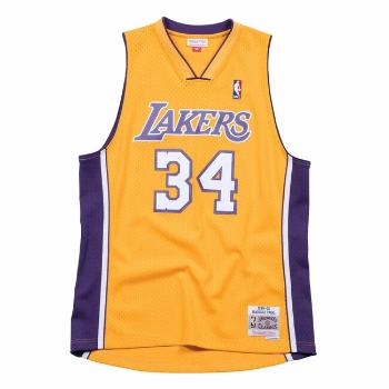 Mitchell & Ness Los Angeles Lakers #34 Shaquille O'Neal yellow Swingman Jersey (SMJYGS18179) - M