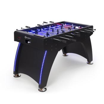 KLARFIT Arrowhead, fotbal de masă, 117 x 68, iluminare cu LED, numărare automată a golurilor, negru