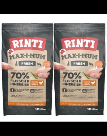 RINTI MAX-I-MUM Chicken hrana uscata caini adulti, cu pui 2 x 12 kg