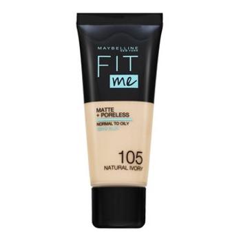 Maybelline Fit Me! Foundation Matte + Poreless tekutý make-up so zmatňujúcim účinkom 105 Natural Ivory 30 ml