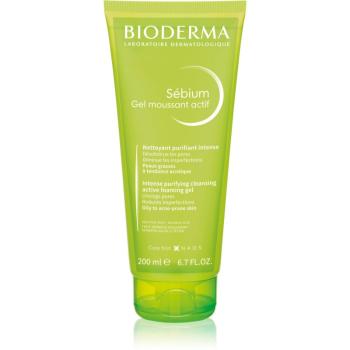 Bioderma Sébium Gel Moussant Actif gel intens pentru curatare pentru ten gras si problematic 200 ml