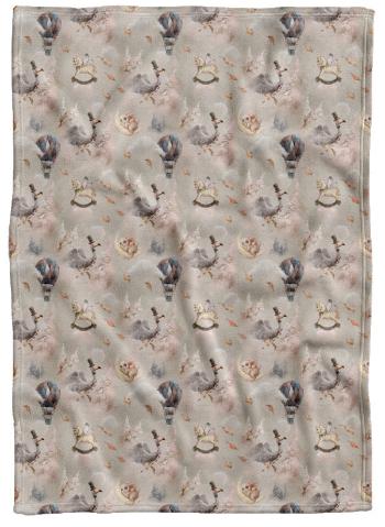 Deka Rabbit on the moon (Rozměr : 90 x 135 cm)