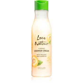 Oriflame Love Nature Organic Oat & Apricot gel calmant pentru dus 250 ml