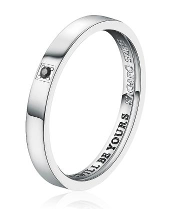 S'Agapõ Pánsky snubný prsteň so Swarovski kryštálom For Love SFV32 67 mm