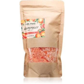 Folk & Flora Grapefruit sare de baie cu efect calmant 500 g