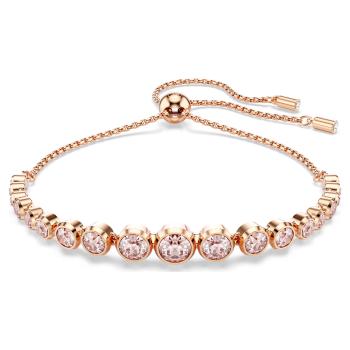 Swarovski Brățară placată cu aur cu cristale roz Tennis Imber 5718204