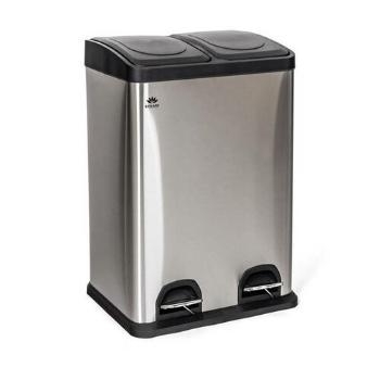 Coș sortare deșeuri Brilanz Savery, 2 x 20 l, inox