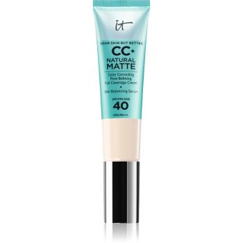 IT Cosmetics Your Skin But Better CC+ Natural Matte machiaj cu efect matifiant SPF 40 pentru femei Fair Ivory 32 ml