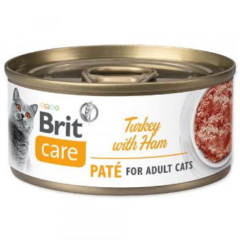 Konzerva Brit Care Cat Turkey Paté with Ham 70g