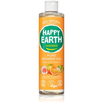 Happy Earth 100% Natural Shower Gel Rose Petitgrain gel de duș 300 ml