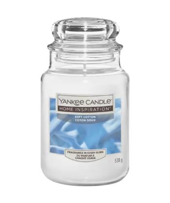 Yankee Candle Lumânare parfumată Home Inspiration mare Soft Cotton 538 g