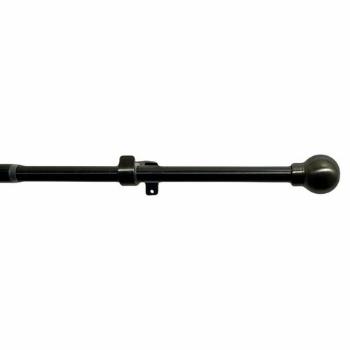 Set perdea extensibil Ball 16/19 mm nichel negru,200 - 350 cm, fără inele, negru, 200 - 350 cm