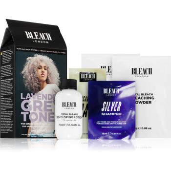 Bleach London Toner Kit vopsea de par semi-permanenta pentru par blond culoare Lavender Grey 1 buc