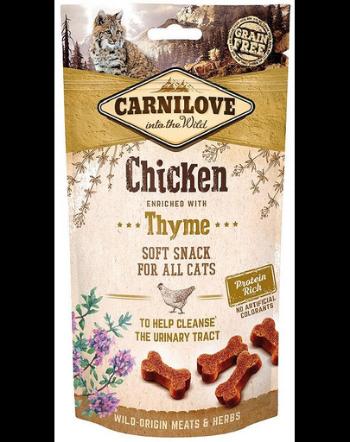 CARNILOVE Gustari semi-umede pentru pisici pui si cimbru 50 g