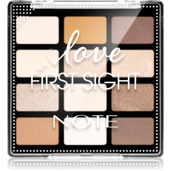 Note Cosmetique Love At First Sight paletă cu farduri de ochi 201 Daily Routine 12x1.3 g