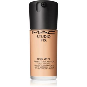 MAC Cosmetics Studio Fix Fluid SPF 15 24HR Matte Foundation + Oil Control machiaj cu efect matifiant SPF 15 culoare C4 30 ml