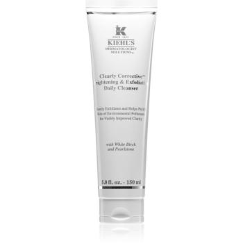 Kiehl's Dermatologist Solutions Clearly Corrective Brightening & Exfoliating Daily Cleanser gel de curățare, cu efect de iluminare pentru toate tipuri