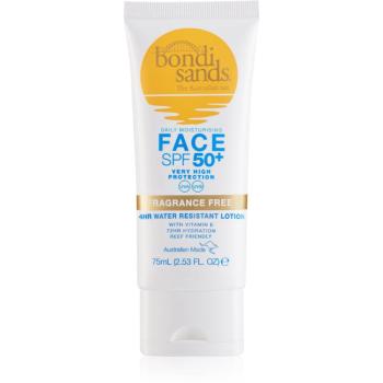 Bondi Sands SPF 50+ Face Fragrance Free crema pentru bronzat, fara parfum SPF 50+ 75 ml