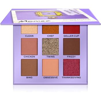 Makeup Revolution X Friends paletă cu farduri de ochi culoare Monica 9 g