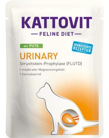 KATTOVIT Feline Diet Urinary hrana umeda dietetica pentru pisici in prevenirea pietrelor struvit, curcan 85 g