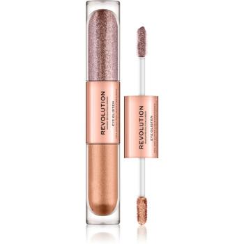 Makeup Revolution Eye Glisten lichid fard ochi culoare Yours Truly 2x2,2 ml