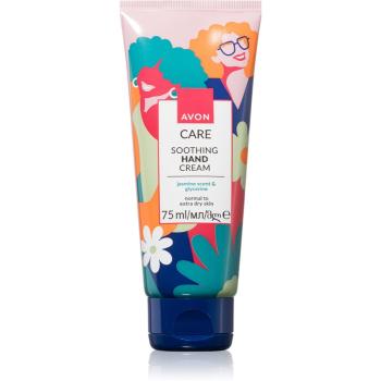 Avon Care Jasmine Scent & Glycerine crema de maini pentru piele foarte uscata 75 ml