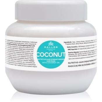 Kallos KJMN Professional Coconut masca hranitoare pentru par deteriorat 275 ml