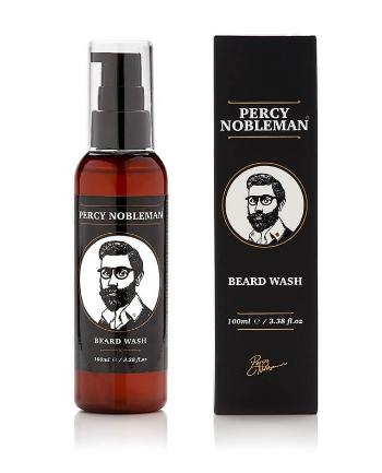 Percy Nobleman Șampon pentru barbă cu miros de lemn de cedru (Beard Wash) 100 ml