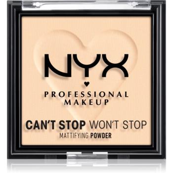 NYX Professional Makeup Can't Stop Won't Stop Mattifying Powder pudra matuire culoare 01 Fair 6 g