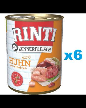 RINTI Kennerfleisch Chicken cu pui 6x400 g hrana umeda caine
