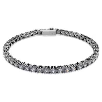 Swarovski Brățară de tenis cu cristale gri Matrix Tennis 5693928 19 cm
