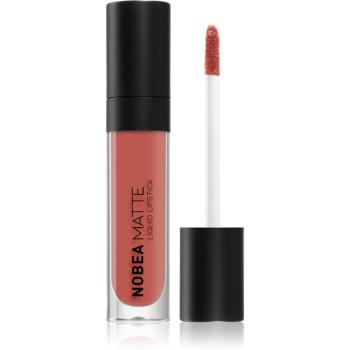 NOBEA Day-to-Day Matte Liquid Lipstick ruj lichid mat culoare Rosewood #M03 7 ml