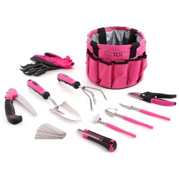 Set scule grădină Sixtol Garden pink, 10 buc., 