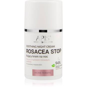 Apis Natural Cosmetics Rosacea-Stop crema de noapte cu efect calmant pentru piele sensibila cu tendinte de inrosire 50 ml