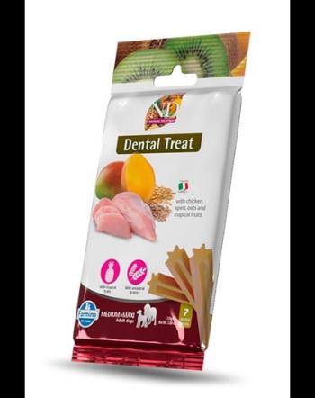 FARMINA N&amp;D Tropical Selection Dental Treat Chicken Medium/Maxi 100 g gustare dentara caini de talie medie si mare, cu pui