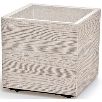 Ghiveci MADERA SQUARE ECO WOOD 28,8 cm , alb, alb, S