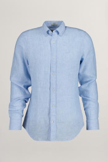 KOŠILE GANT SLIM LINEN SHIRT CAPRI BLUE