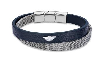 Police Brățară din piele pentru bărbați Hardware PEAGB2119611 19 cm