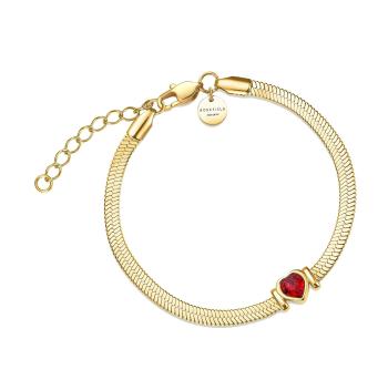 Rosefield Brățară romantică placată cu aur Șarpe JBSRG-J1012