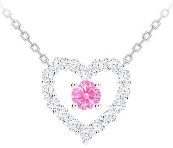 Preciosa Romanticcolier de argint First Love cu zirconiu cubic Preciosa 5302 69