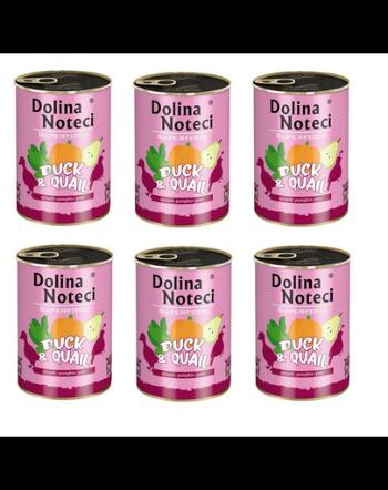 DOLINA NOTECI Premium SuperFood hrana umeda caini adulti, rata si prepelita 400 g x 6 buc.