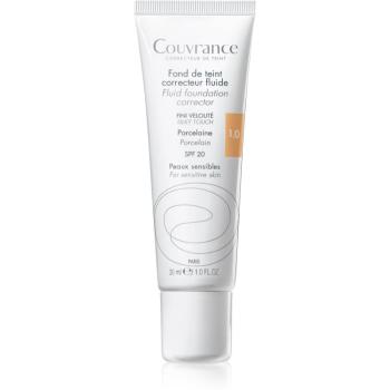 Avène Couvrance makeup lichid SPF 20 culoare 1.0 Porcelain 30 ml