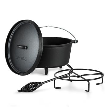 Klarstein Galloway, oală din fontă,  9.0 oală barbecue, fontă, dimensiune  L/9 qt/7,2 l