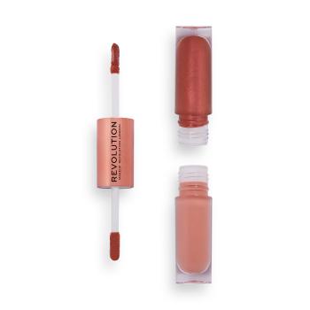 Revolution Farduri de ochi lichid pe două fețe (Double Up Liquid Shadow) 4,4 ml Opulence Light Pink