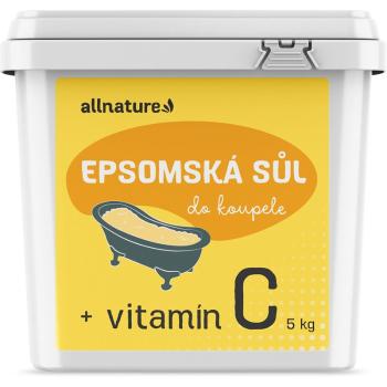 Allnature Epsom salt + vitamín C saruri de baie cu vitamina C 5000 g