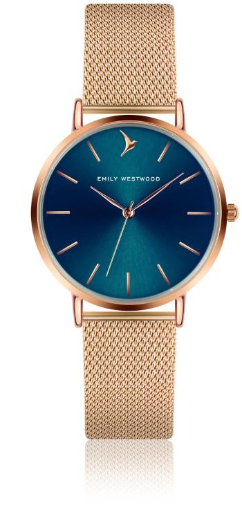 Emily Westwood Dark Blue Sunray Mesh Watch EGJ-3218