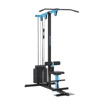 Capital Sports LZ 550, aparat de antrenament, 2 role, greutatea discurilor 45 kg, oțel, culoare albastră