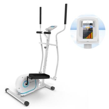 KLARFIT Myon Cross, home trainer, greutate volan 12 kg, SilentBelt System, negru