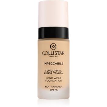 Collistar Impeccabile Long Wear Foundation machiaj persistent SPF 15 1R Rosy Avory 30 ml